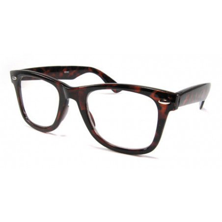 Nerd Brille Wayfarer Clear Lens Sonnenbrille leo