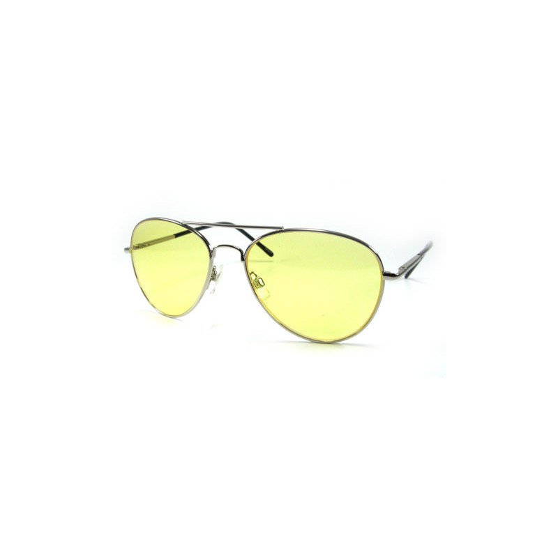 Crazy Colors Aviator Sonnenbrille chrom/ gelb