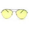 Crazy Colors Aviator Sonnenbrille chrom/ gelb