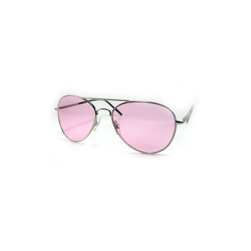 Crazy Colors Aviator Sonnenbrille chrom/ pink