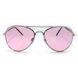 Crazy Colors Aviator Sonnenbrille chrom/ pink