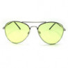 Crazy Colors Aviator Sonnenbrille chrom/ grün