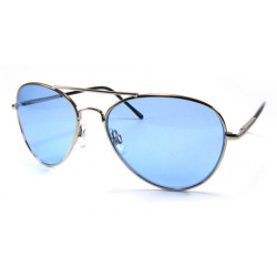 Crazy Colors Aviator Sonnenbrille chrom/blau