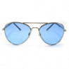 Crazy Colors Aviator Sonnenbrille chrom/blau