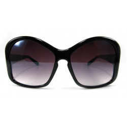 Big Butterfly Lady Designer Sonnenbrille black ruby