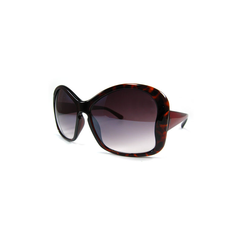 Big Butterfly Lady Designer Sonnenbrille demi ruby