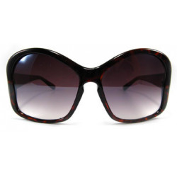 Big Butterfly Lady Designer Sonnenbrille demi ruby