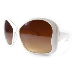 Big Butterfly Lady Designer Sonnenbrille white desert