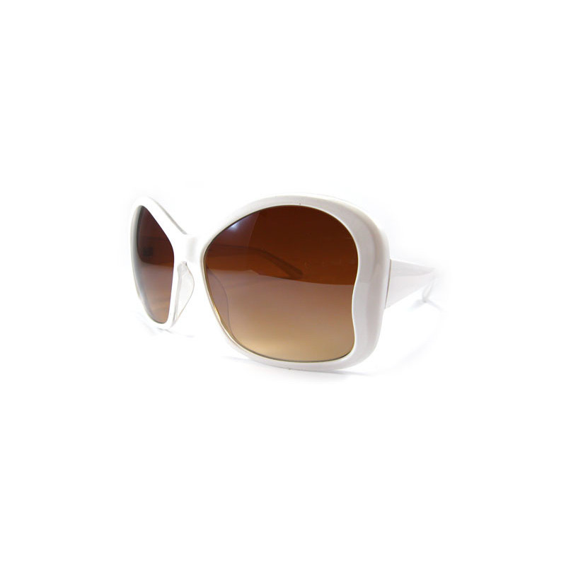 Big Butterfly Lady Designer Sonnenbrille white desert