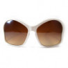 Big Butterfly Lady Designer Sonnenbrille white desert