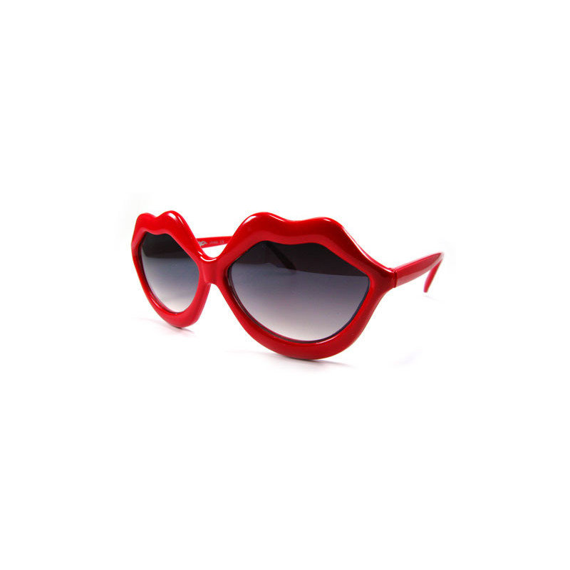 Kultige Partybrille Kiss Lips sexy red