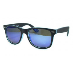 Matte Bicolor Wayfarer Sonnenbrille revo blau