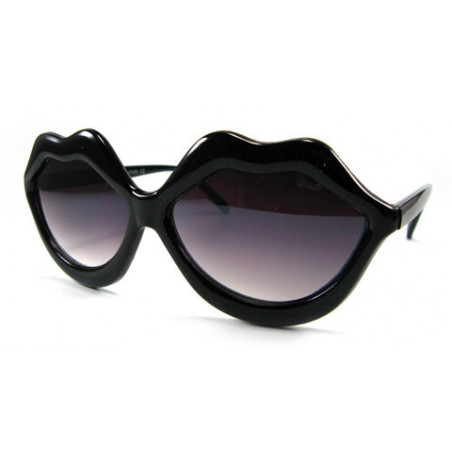 Kultige Partybrille Kiss Lips sexy black