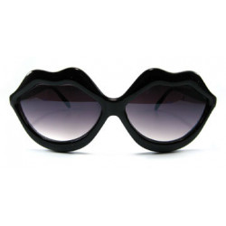 Kultige Partybrille Kiss Lips sexy black