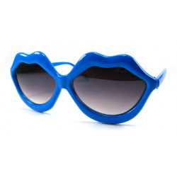 Kultige Partybrille Kiss Lips sexy blue