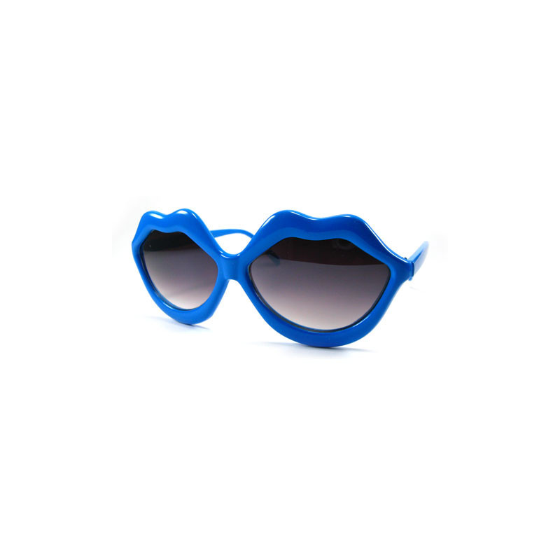 Kultige Partybrille Kiss Lips sexy blue