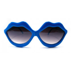 Kultige Partybrille Kiss Lips sexy blue