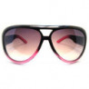 Vintage Big Stunna Aviators Sonnenbrille black/fuchsia