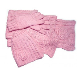 3-teiliges Damen Winterset von Quirinus® pink