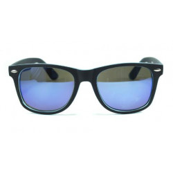 Matte Bicolor Wayfarer Sonnenbrille revo blau