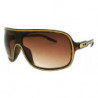 Shield Retro Stripe Designer Sonnenbrille rt31 demi