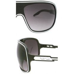 Shield Retro Stripe Designer Sonnenbrille rt31 demi