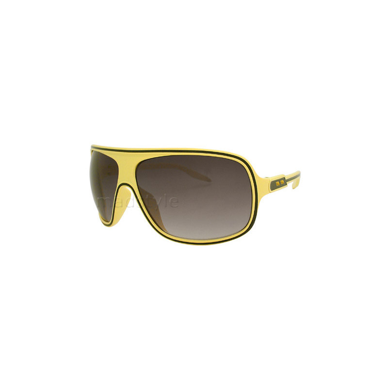 Shield Retro Stripe Designer Sonnenbrille rt31 yellow