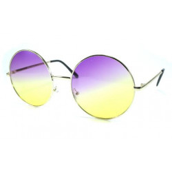 John Lennon Sonnenbrille CLOUD7 XXL pink gelb