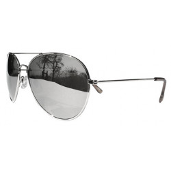 Vollverspiegelte Pilotenbrille Polizei Sonnenbrille SlimFrame cm