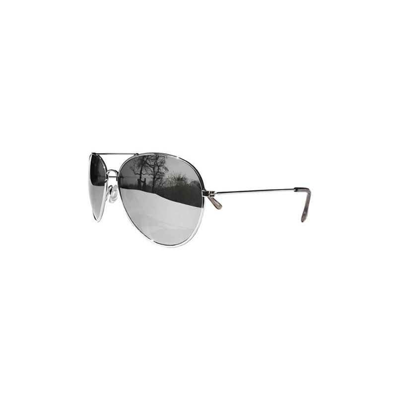 Vollverspiegelte Pilotenbrille Polizei Sonnenbrille SlimFrame cm