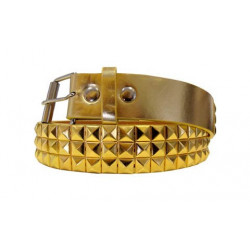 Nieten Ledergürtel Glamour Gold 36mm Breite (Gr. XL)