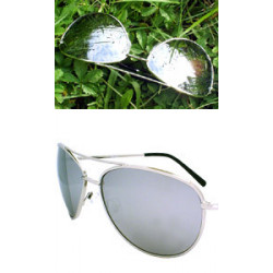  schmale Aviator Sonnenbrille Grösse S chrome