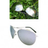  schmale Aviator Sonnenbrille Grösse S chrome