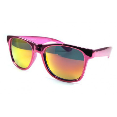 Metalisierte Wayfarer Sonnenbrille CHROMA fuchsia