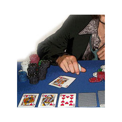 Poker Gürtelschnalle The Queen verchromt
