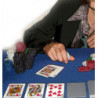 Poker Gürtelschnalle The Queen verchromt