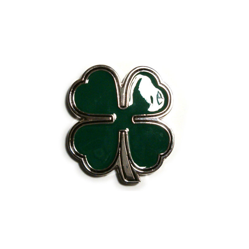 Chrom Gürtelschnalle Irish Kleeblatt Emblem
