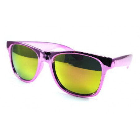 Metalisierte Wayfarer Sonnenbrille CHROMA pink