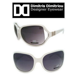 Retro Sonnenbrille DIMITRIS DIMITRIOU® Vintage white ruby