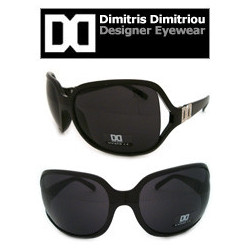 Retro Sonnenbrille DIMITRIS DIMITRIOU® Vintage black smoke