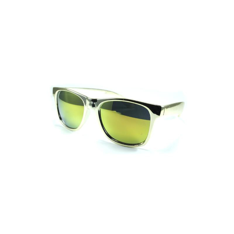 Metalisierte Wayfarer Sonnenbrille CHROMA Gold