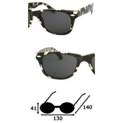 Camouflage Wayfarer Bühnen Sonnenbrille bk