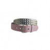 Nieten Ledergürtel Rockstar Design Pink 38mm Breite (Gr. M)