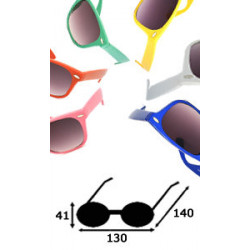 Funky Colors Musiker Sonnenbrille white