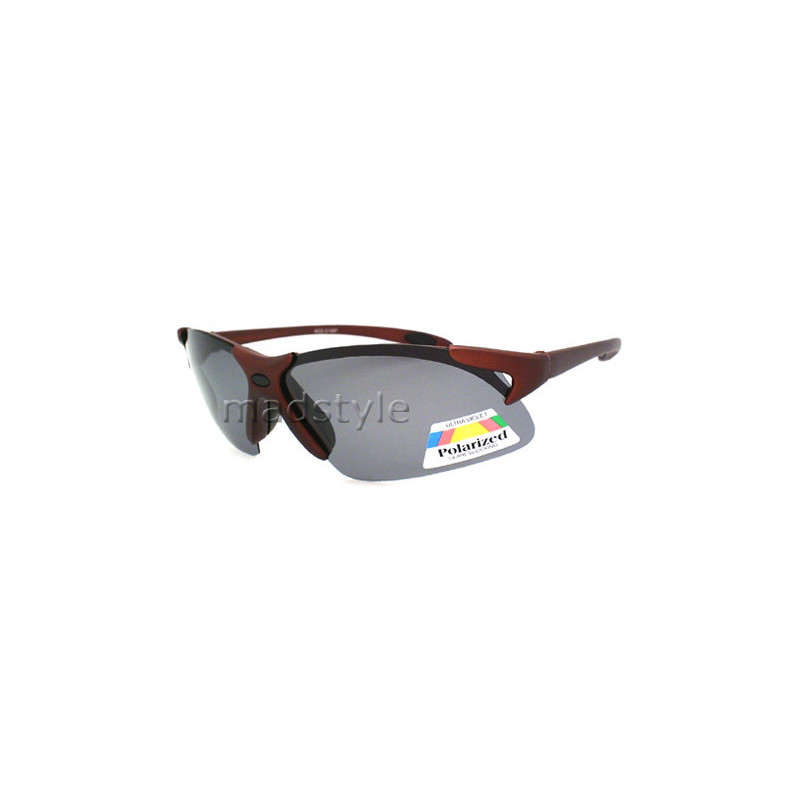 Polarisierte ultraleichte Sport Sonnenbrille smoke red