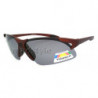 Polarisierte ultraleichte Sport Sonnenbrille smoke red