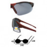 Polarisierte ultraleichte Sport Sonnenbrille smoke red