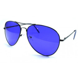 Party Aviator Sonnenbrille KILL BILL blau