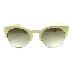 Lunettes de soleil en bambus Clubmaster desert