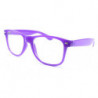 Glow Nerd Wayfarer Party Brille leuchtet in der Nacht purple